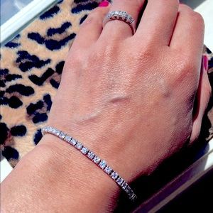 Sterling Silver Cubic Zirconia Bracelet